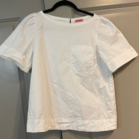 Kate Spade short sleeve twill blouse - Picture 3 of 5